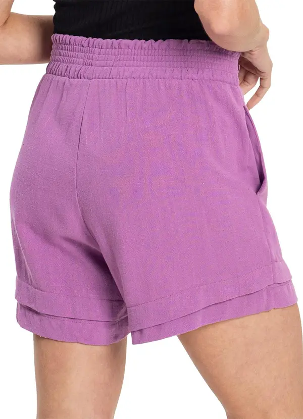 Endless - Shorts Feminino Linho Strong Roxo 2