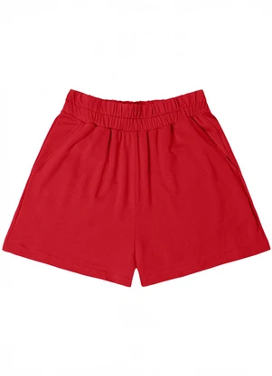 Rovitex - Shorts Feminino Molecotton de Vicose Vermelho - ROVITEX