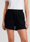 Infinita Cor - Shorts Feminino Moletinho Gorgurinho Marrom - variação: Preto