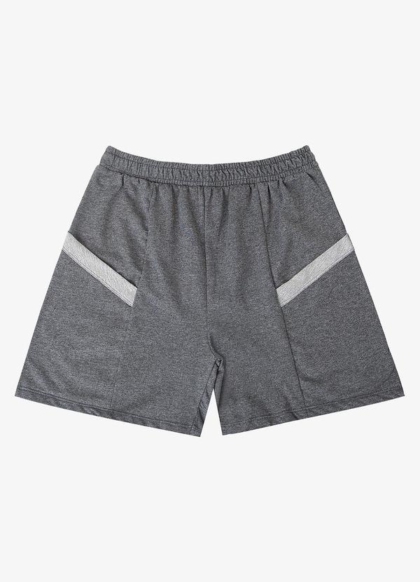 Infinita Cor - Shorts Feminino Moletinho Infinita Cor Cinza 1