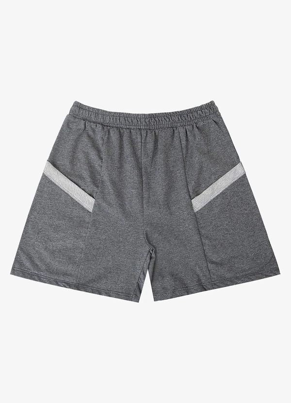 Infinita Cor - Shorts Feminino Moletinho Infinita Cor Cinza