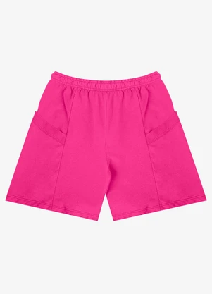 Shorts Feminino Moletinho Infinita Cor (Rosa) - INFINITA COR