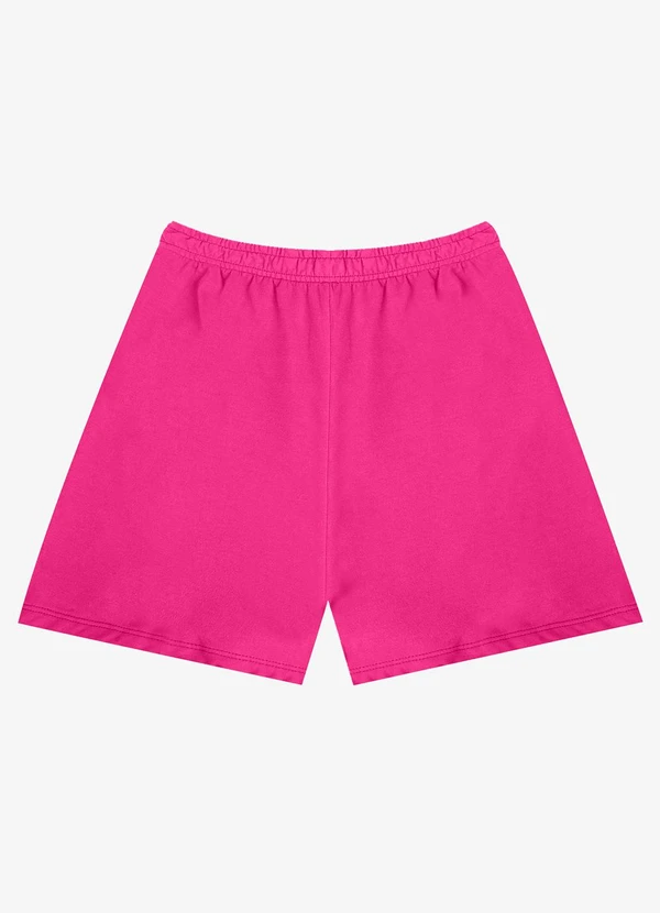 Infinita Cor - Shorts Feminino Moletinho Infinita Cor Rosa 2