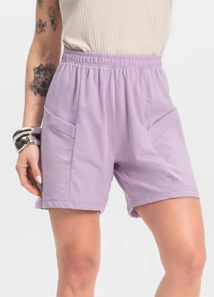 Shorts Feminino Moletinho Infinita Cor (Roxo) - INFINITA COR