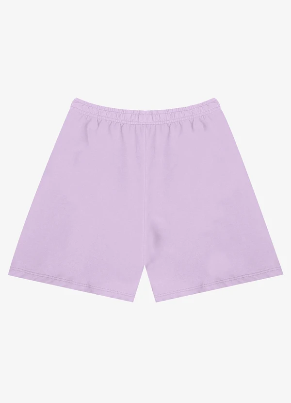 Infinita Cor - Shorts Feminino Moletinho Infinita Cor Roxo 6