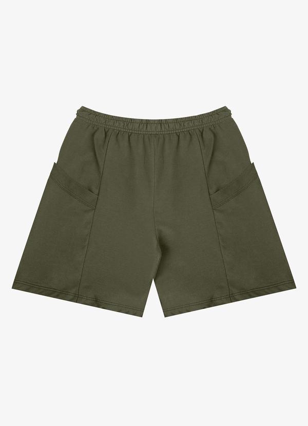 Infinita Cor - Shorts Feminino Moletinho Infinita Cor Verde 5