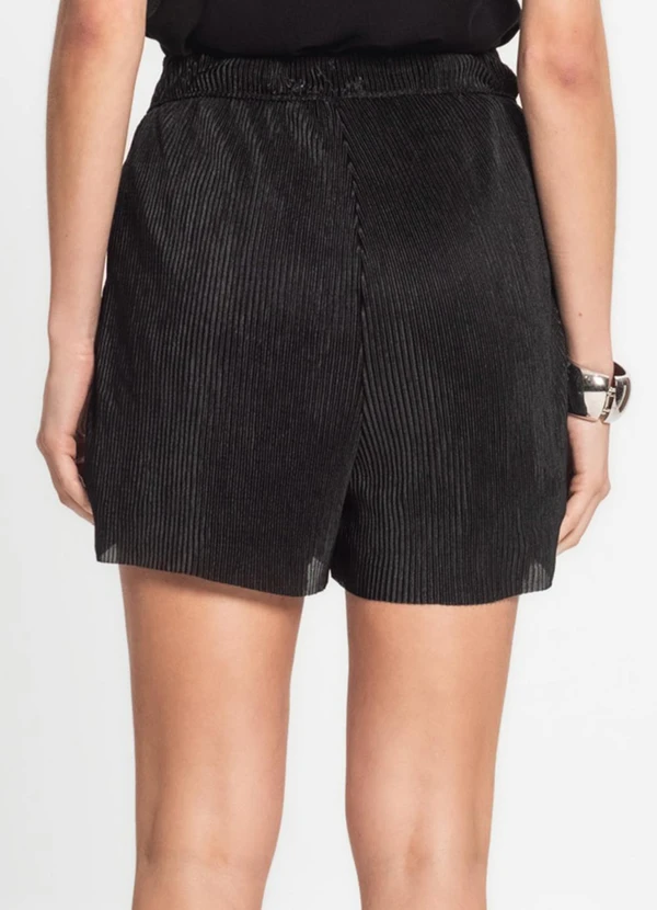 Endless - Shorts Feminino Plissado Preto 2