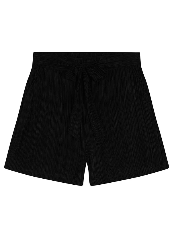 Endless - Shorts Feminino Plissado Preto 5