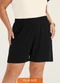 Secret Glam - Shorts Feminino Plus Size com Bolsos Marrom - variação: Preto