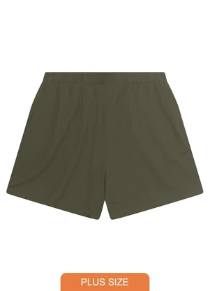 Secret Glam - Shorts Feminino Plus Size com Bolsos Verde - SECRET GLAM