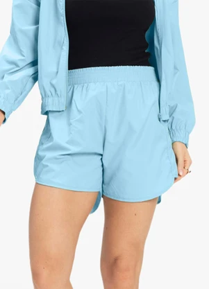 Rovitex - Shorts Feminino Running Tecido Corta Vento Azul - ROVITEX