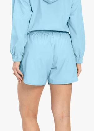 Rovitex - Shorts Feminino Running Tecido Corta Vento Azul - ROVITEX