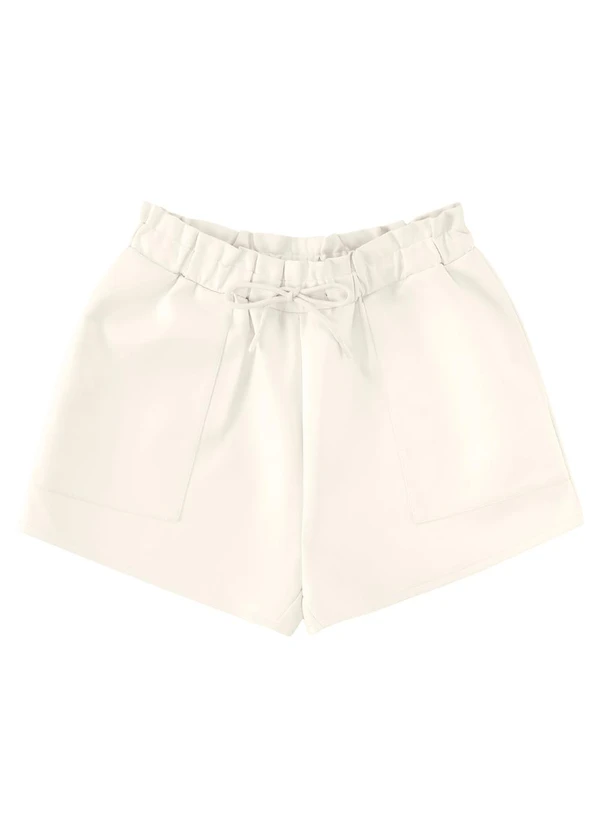 Endless - Shorts Feminino Sintético Bege 5