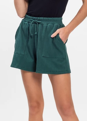 Infinita Cor - Shorts Feminino Verde - INFINITA COR