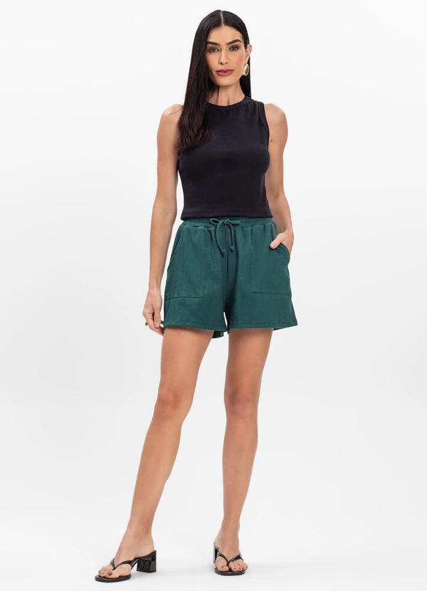 Infinita Cor - Shorts Feminino Verde 3
