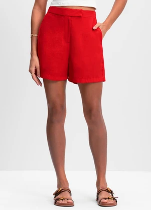 Essendi - Shorts Feminino Vermelho - ESSENDI