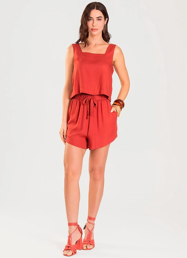 Dianna - Shorts Feminino Vermelho 3