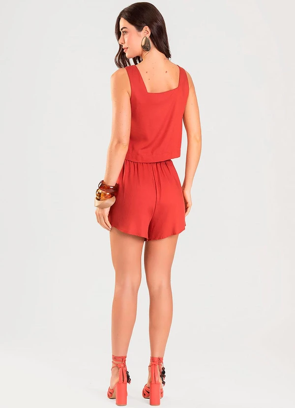 Dianna - Shorts Feminino Vermelho 5