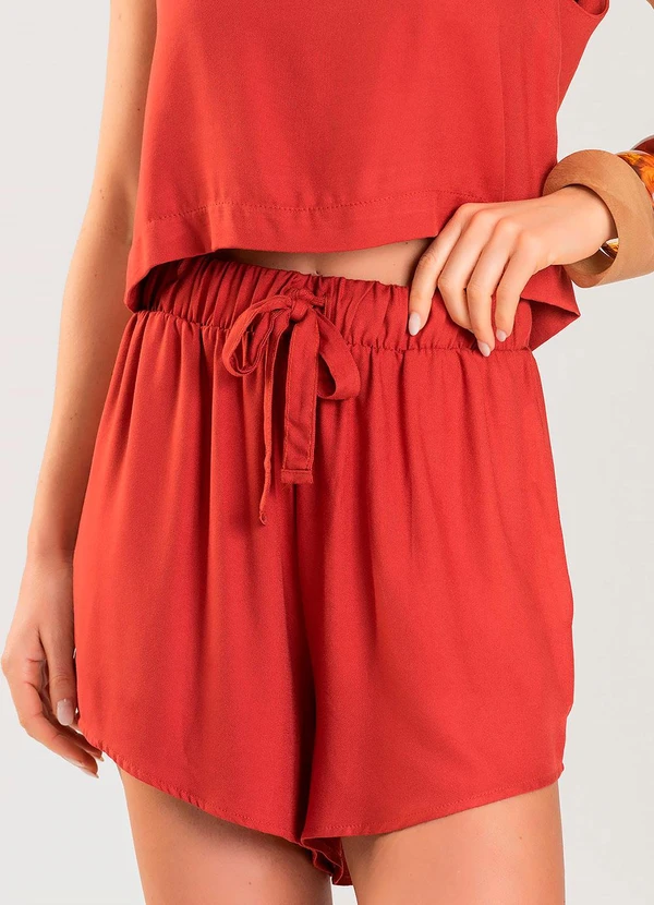 Dianna - Shorts Feminino Vermelho 6