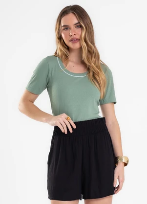 Rovitex - Shorts Feminino Viscose Preto - ROVITEX