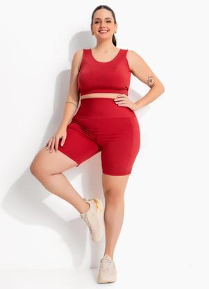 Shorts Fitness Bord� em Malha Zero Transpar�ncia