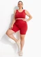 Marguerite - Shorts Fitness Preto em Malha Zero Transparência - variação:  
