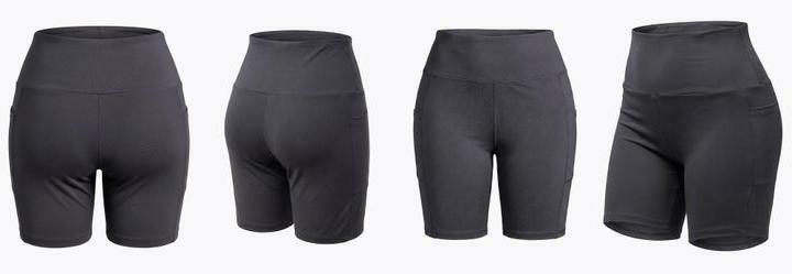 Shorts Fitness Preto em Malha Zero Transpar�ncia