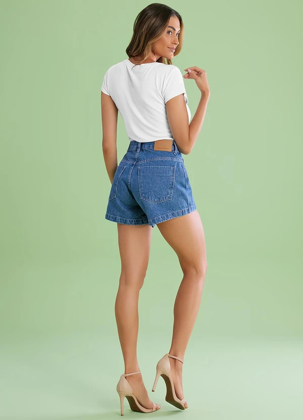 Angel - Shorts Hot Pants  Denim Azul 4