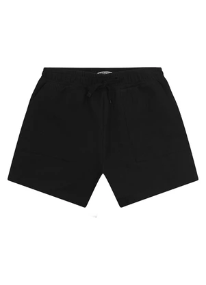 Minty - Shorts Juvenil Feminino em Moletinho Preto - MINTY