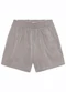 Minty - Shorts Juvenil Feminino em Slub Acetinado Cinza - variação: Cinza