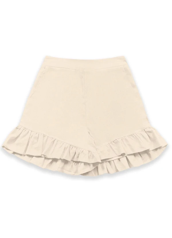 Angel - Shorts Linho Bege 1