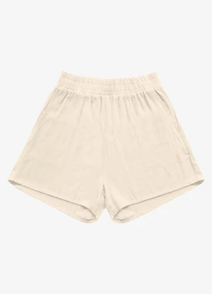 Rovitex - Shorts Linho Strong Feminino Bege - ROVITEX