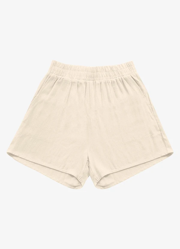 Rovitex - Shorts Linho Strong Feminino Bege