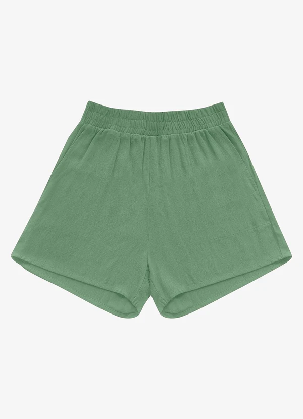 Rovitex - Shorts Linho Strong Feminino Verde