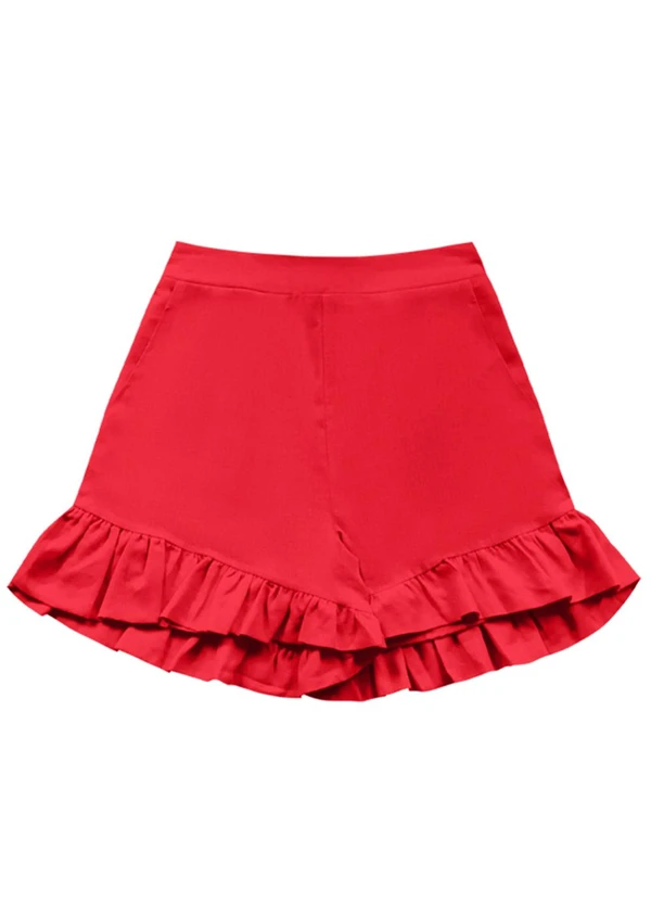 Angel - Shorts Linho Vermelho 3