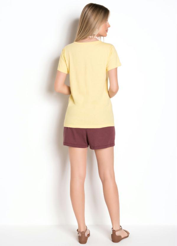 Outlet - Shorts Marsala com Bolsos e Cordel 5