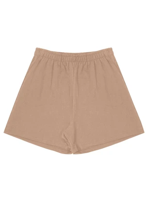 Rovitex - Shorts Moletinho Basic Marrom - ROVITEX