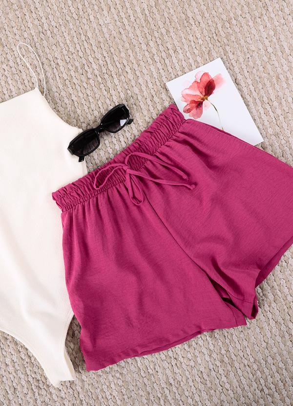Outlet - Shorts Pink com Elástico na Cintura 7
