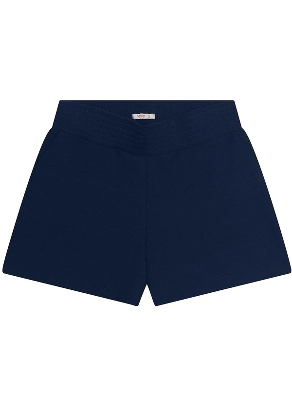 Secret Glam - Shorts Plus Size em Piquet Verona Azul