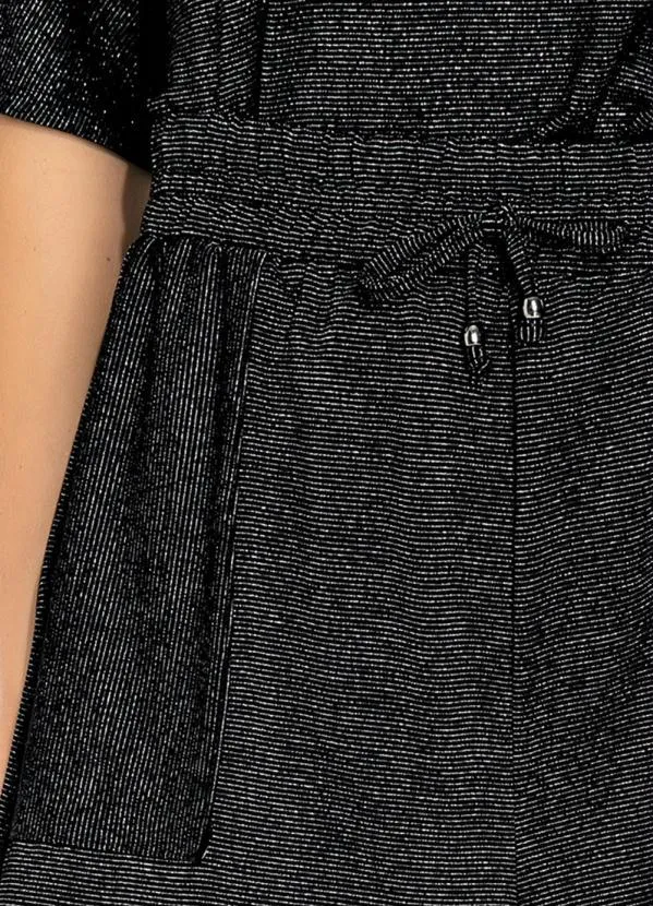 Rovitex - Shorts Preto com Fios Metalizados Rovitex 3