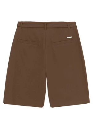 Enfim - Shorts Reto Cargo Marrom - ENFIM