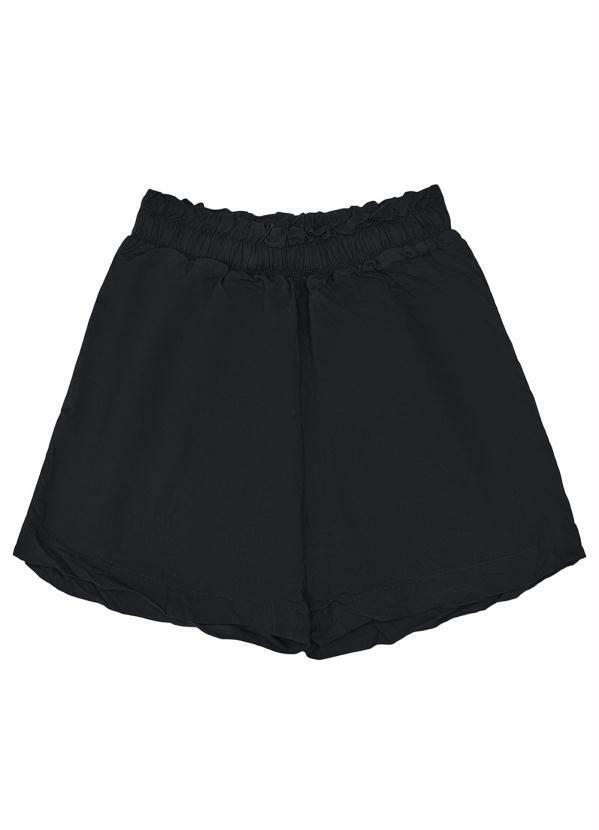 Malwee - Shorts Tradicional em Viscose Preto
