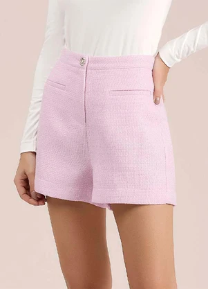 Angel - Shorts Tweed Rosa - ANGEL