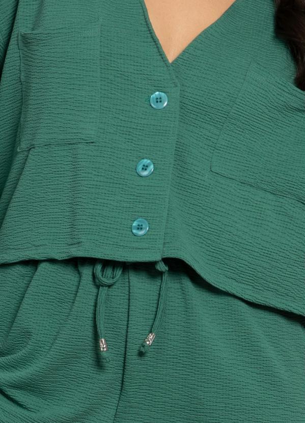 Quintess - Shorts Verde com Cordel para Amarrar 1