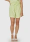 Malwee - Shorts Off White Clochard em Viscolinho - variação: Verde Limão