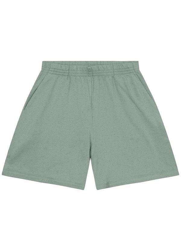 Malwee - Shorts Verde Pastel Alfaiataria em Moletinho 3