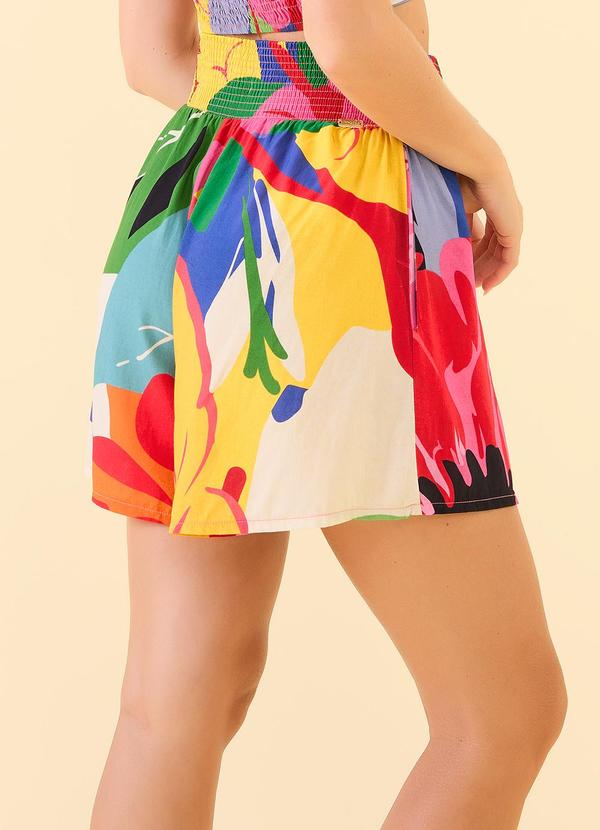 Angel - Shorts Viscose Estampada Multicores 2