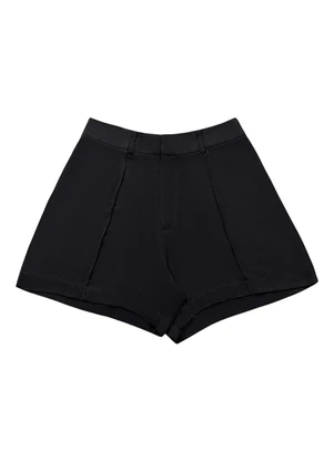 Angel - Shorts Viscose Lisa Preto - ANGEL
