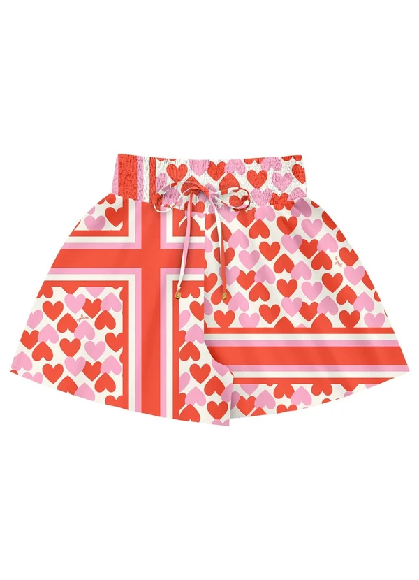 Angel - Shorts Viscose Vermelho 5