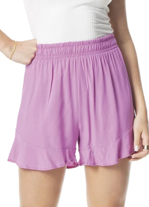 Shorts Feminino Viscose Rovitex (Roxo) - ROVITEX
